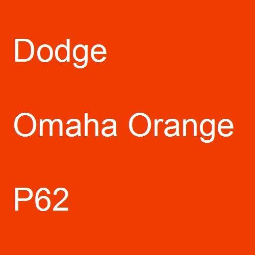 Dodge, Omaha Orange, P62.